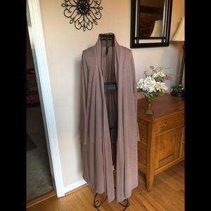 Adorable full length open sweater